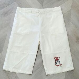 Cottonseed White Pull On, Mens Cargo, Booty Patrol Shorts100% Cotton Size M